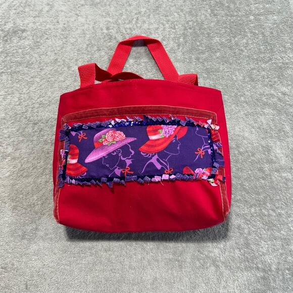 Lot of 3 Red Hat Society Purse Wallet Bag  in Red & Purple W/Red Hat Emblem - Picture 11 of 12